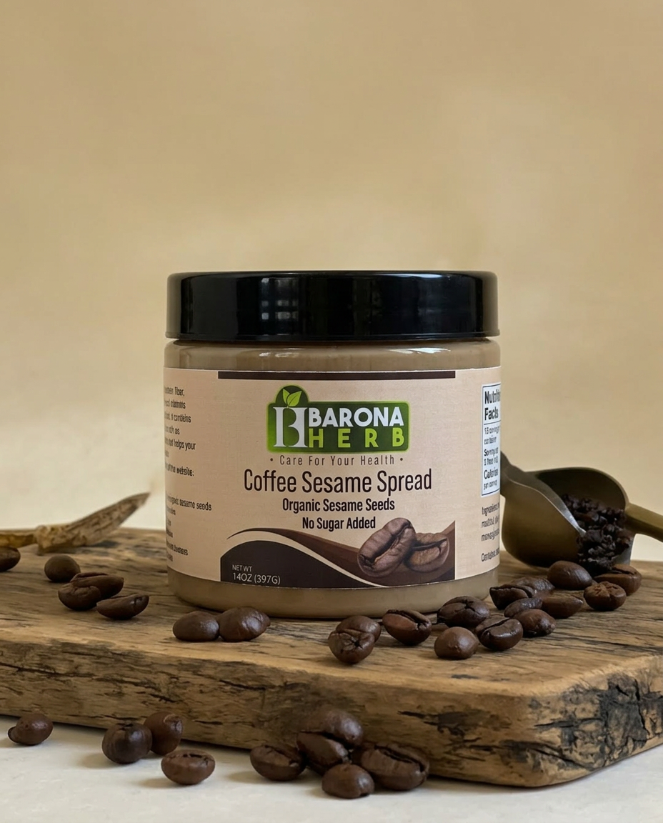 Coffee Sesame Spread 14oz - Image 2